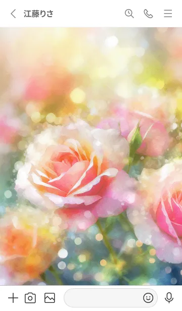 [LINE着せ替え] 薔薇(バラ)の花の着せかえ(R2529)の画像2