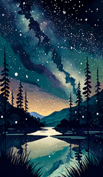 [LINE着せ替え] 穏やかな夜景の着せかえ/588の画像1