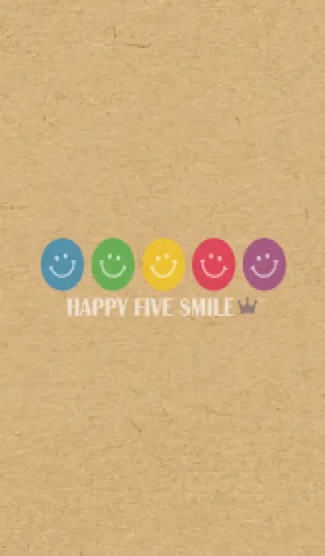[LINE着せ替え] HAPPY FIVE SMILE CROWN - MEKYM 32の画像1