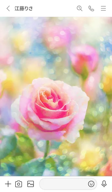 [LINE着せ替え] 薔薇(バラ)の花の着せかえ(R2530)の画像2