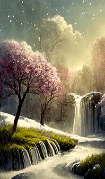 [LINE着せ替え] 優美な冬の風景の着せかえ(Winter-2489)の画像1