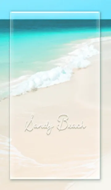 [LINE着せ替え] bluegreen白い砂03_1の画像1