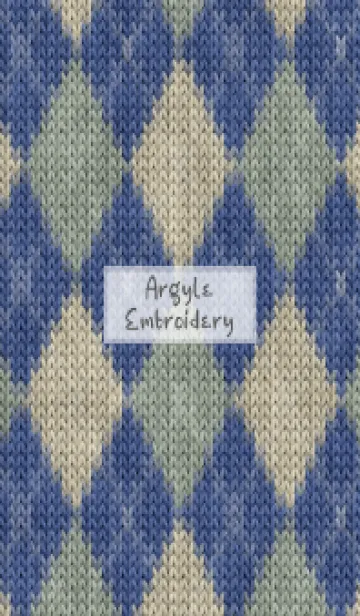[LINE着せ替え] Argyle Embroidery 30の画像1