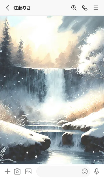 [LINE着せ替え] 優美な冬の風景の着せかえ(Winter-2490)の画像2