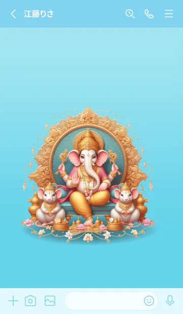 [LINE着せ替え] Ganesha bestows blessings, wealth1(JP)の画像2