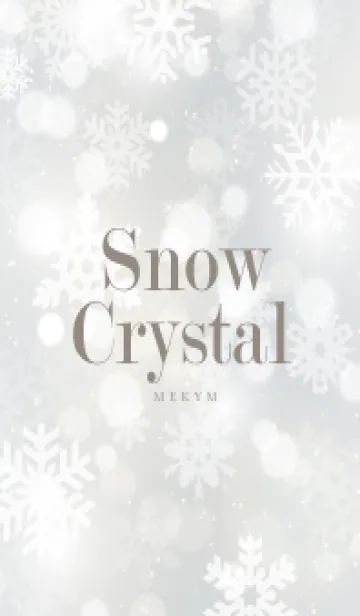 [LINE着せ替え] SnowCrystal-WHITE 22の画像1
