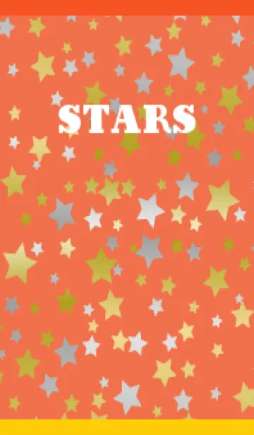 [LINE着せ替え] キラキラスターズ 赤と黄色の画像1