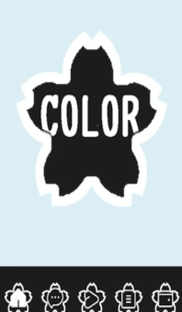 [LINE着せ替え] blue color E52の画像1