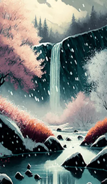 [LINE着せ替え] 優美な冬の風景の着せかえ(Winter-2495)の画像1