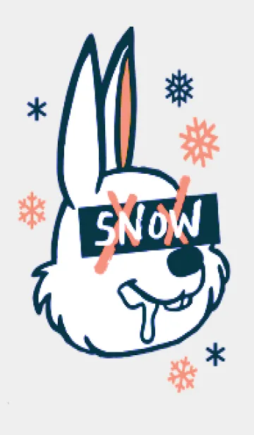 [LINE着せ替え] スノーラビット .69の画像1