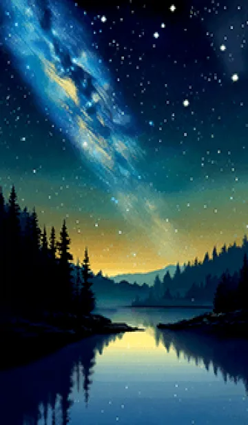 [LINE着せ替え] 穏やかな夜景の着せかえ/596の画像1