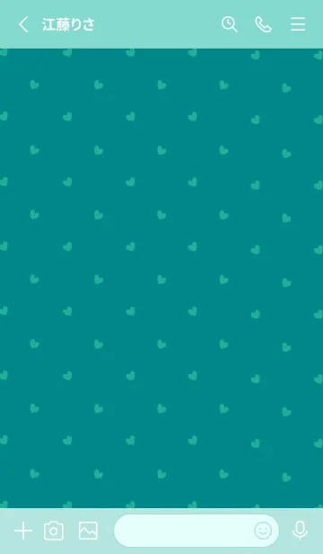 [LINE着せ替え] シンプル ミニ ハート -43の画像2