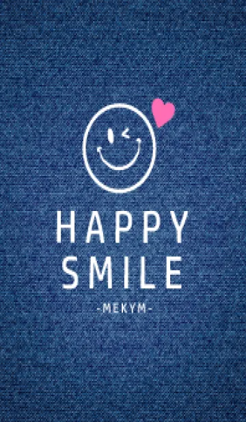 [LINE着せ替え] HAPPY SMILE DENIM HEART - MEKYM 32の画像1