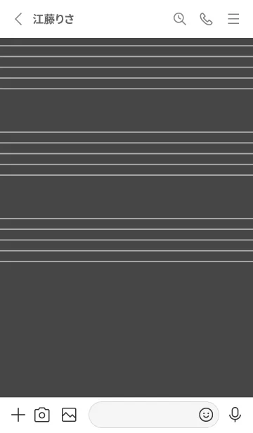 [LINE着せ替え] 五線譜1 オリーブ茶の画像2