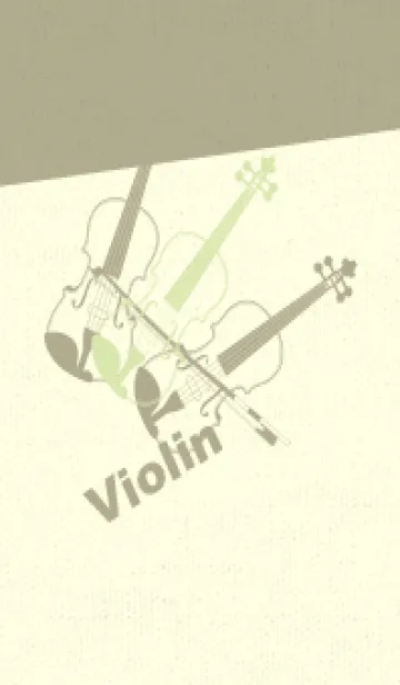 [LINE着せ替え] Violin 3カラー ペールフレッシュグリーンの画像1