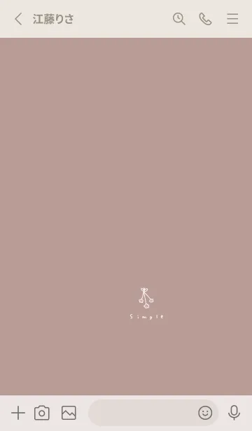 [LINE着せ替え] 大人くすみピンクとドライフラワー。の画像2