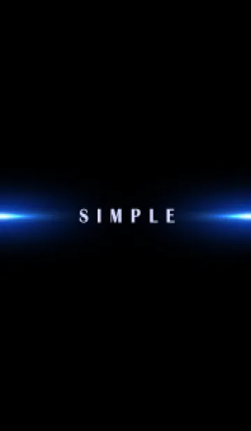 [LINE着せ替え] SIMPLE BLUE LIGHT-BLACK 5の画像1