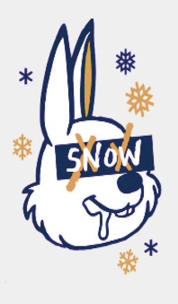 [LINE着せ替え] スノーラビット .70の画像1