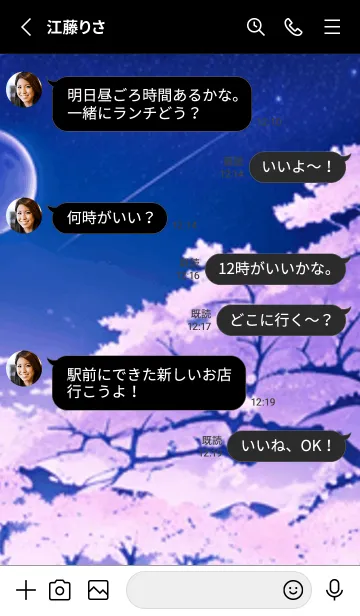 [LINE着せ替え] 冬のサクラ #CIIaZ06。の画像3