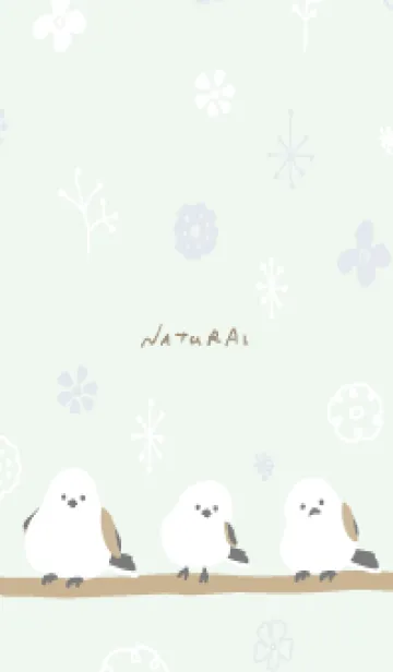 [LINE着せ替え] シマエナガ 冬模様10の画像1