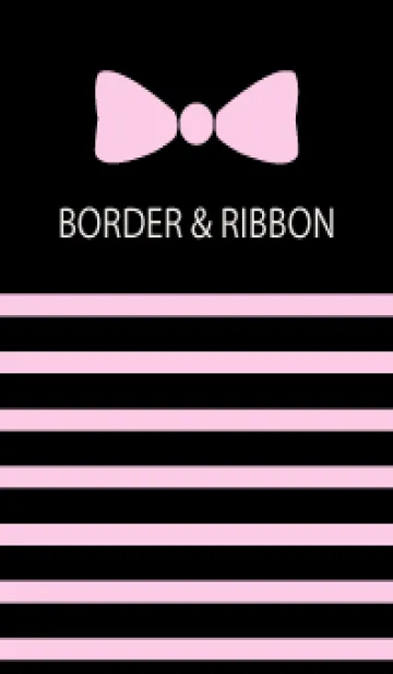 [LINE着せ替え] BORDER & RIBBON -Pink Ribbon 24-の画像1