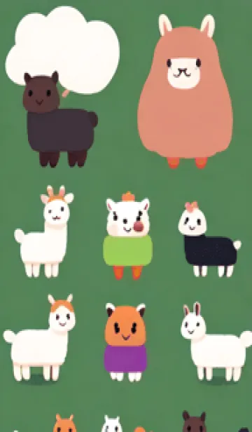 [LINE着せ替え] ルパカランダムなア 55の画像1