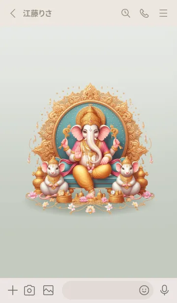 [LINE着せ替え] Ganesha bestows blessings, wealth(JP)の画像2