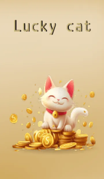 [LINE着せ替え] Lucky cat ,call for money(JP)の画像1