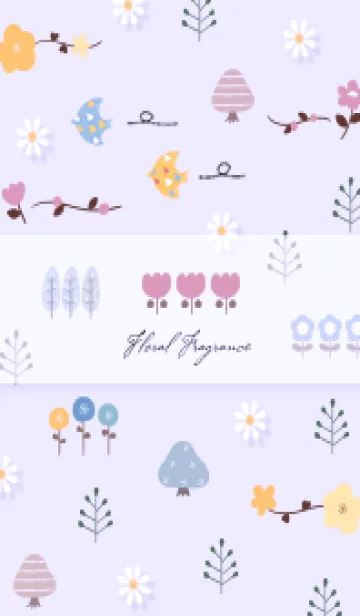 purple floral fragrance12_1の着せ替えメイン画像