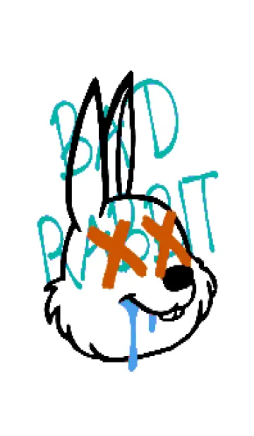 [LINE着せ替え] バッド ラビット 306の画像1