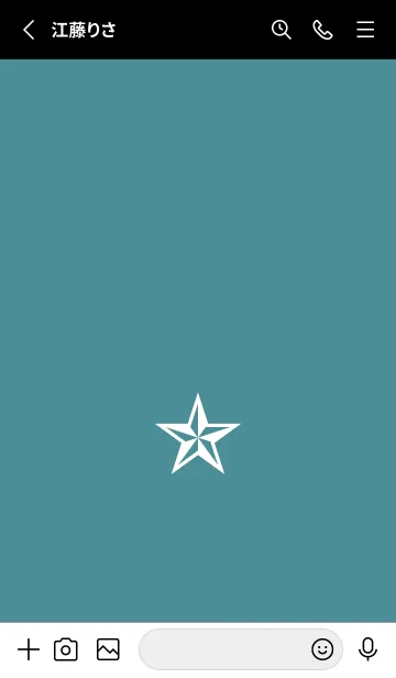 [LINE着せ替え] シンプル ロック スター _111の画像2