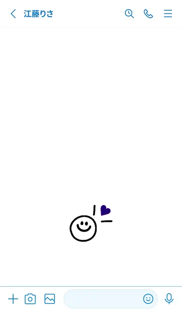 [LINE着せ替え] ミニ ラブ スマイル .21の画像2