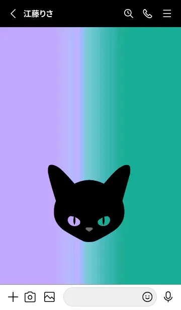 [LINE着せ替え] ブラック キャット 260の画像2