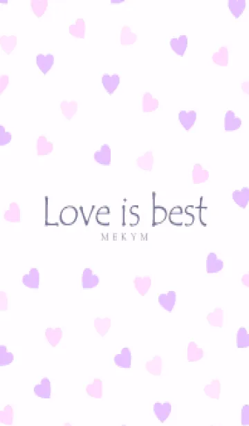 [LINE着せ替え] Love is best PURPLE PINK-MEKYM 30の画像1