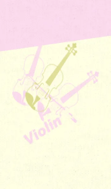[LINE着せ替え] Violin 3カラー メロンイエローの画像1