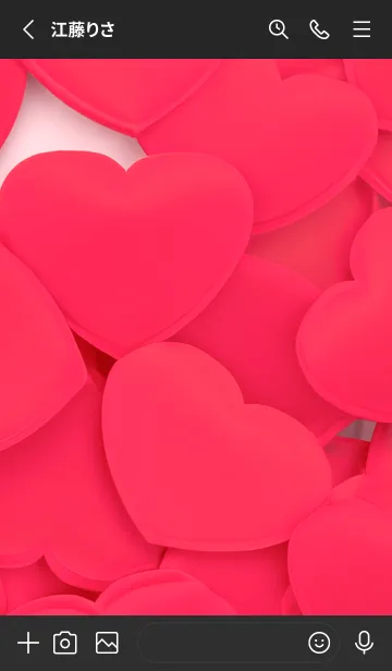 [LINE着せ替え] cherry pink スキがいっぱい03_1の画像2