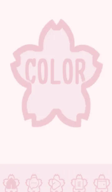[LINE着せ替え] pink color E55の画像1