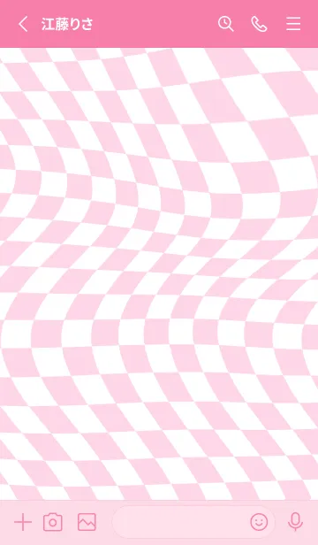 [LINE着せ替え] ✦ Y2K CHECKERED ✦ 04 PINK ✦の画像2