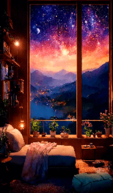 [LINE着せ替え] 夜の星 V.2の画像1