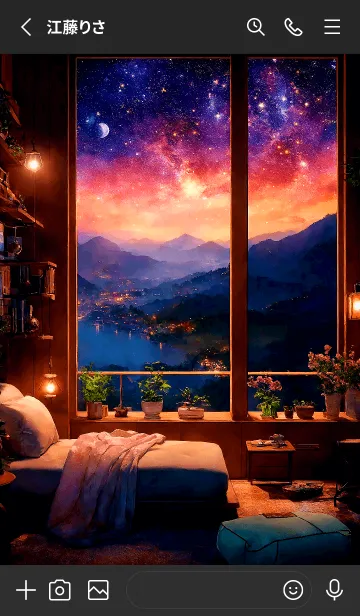 [LINE着せ替え] 夜の星 V.2の画像2