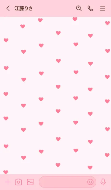 [LINE着せ替え] pattern_heart (pink)の画像2