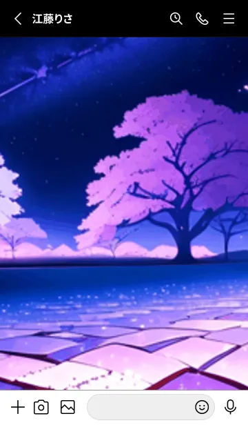 [LINE着せ替え] 冬のサクラ #CIIaZ03。の画像2