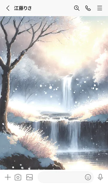 [LINE着せ替え] 優美な冬の風景の着せかえ(Winter-2500)の画像2