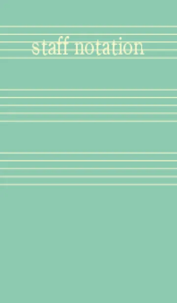 [LINE着せ替え] 五線譜1 ディープアクアの画像1