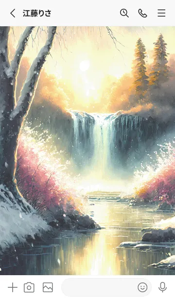 [LINE着せ替え] 優美な冬の風景の着せかえ(Winter-2501)の画像2