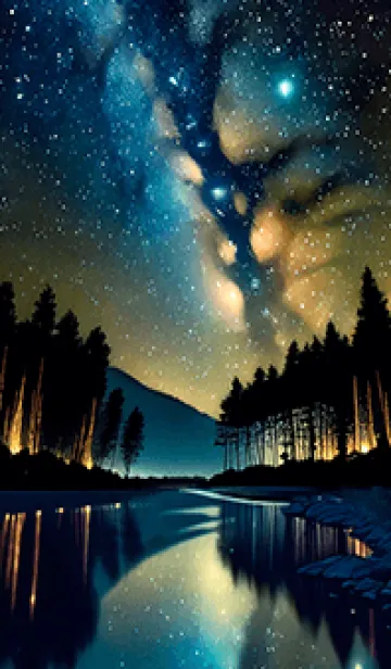 [LINE着せ替え] 穏やかな夜景の着せかえ/601の画像1