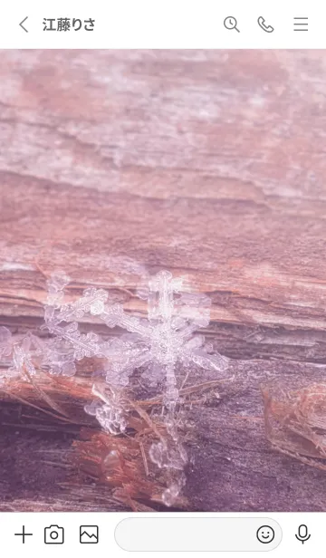 [LINE着せ替え] Real Snow Crystal #9-6の画像2