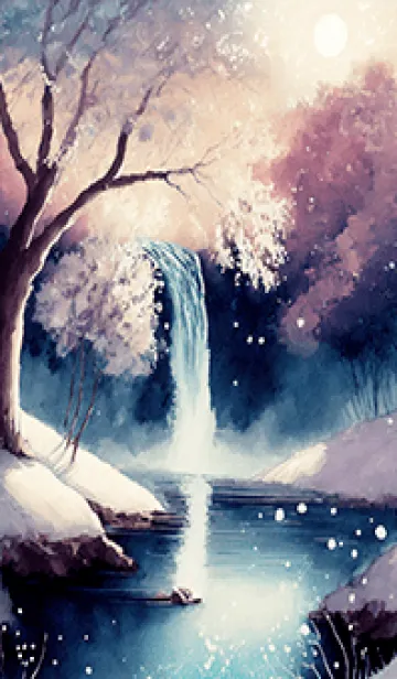 [LINE着せ替え] 優美な冬の風景の着せかえ(Winter-2503)の画像1