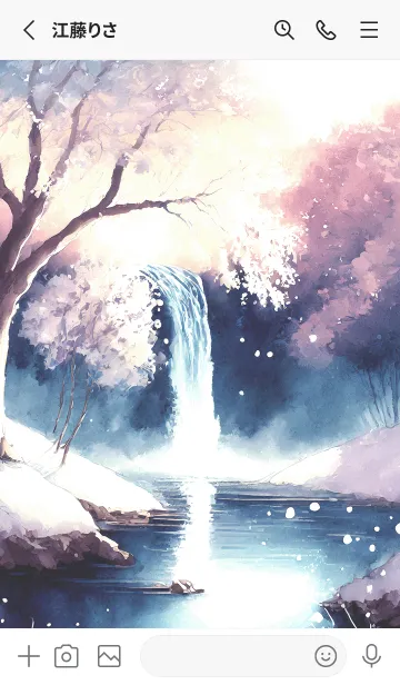 [LINE着せ替え] 優美な冬の風景の着せかえ(Winter-2503)の画像2