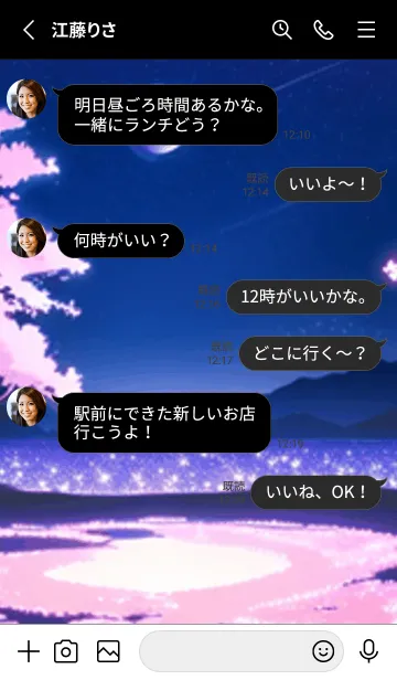 [LINE着せ替え] 冬のサクラ #CIIaZ26。の画像3